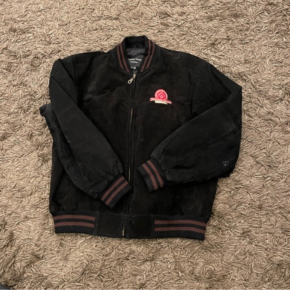 LEATHER LETTERMAN STYLE JACKET THUNDER VALLEY CASINO Size XL - Picture 7 of 11